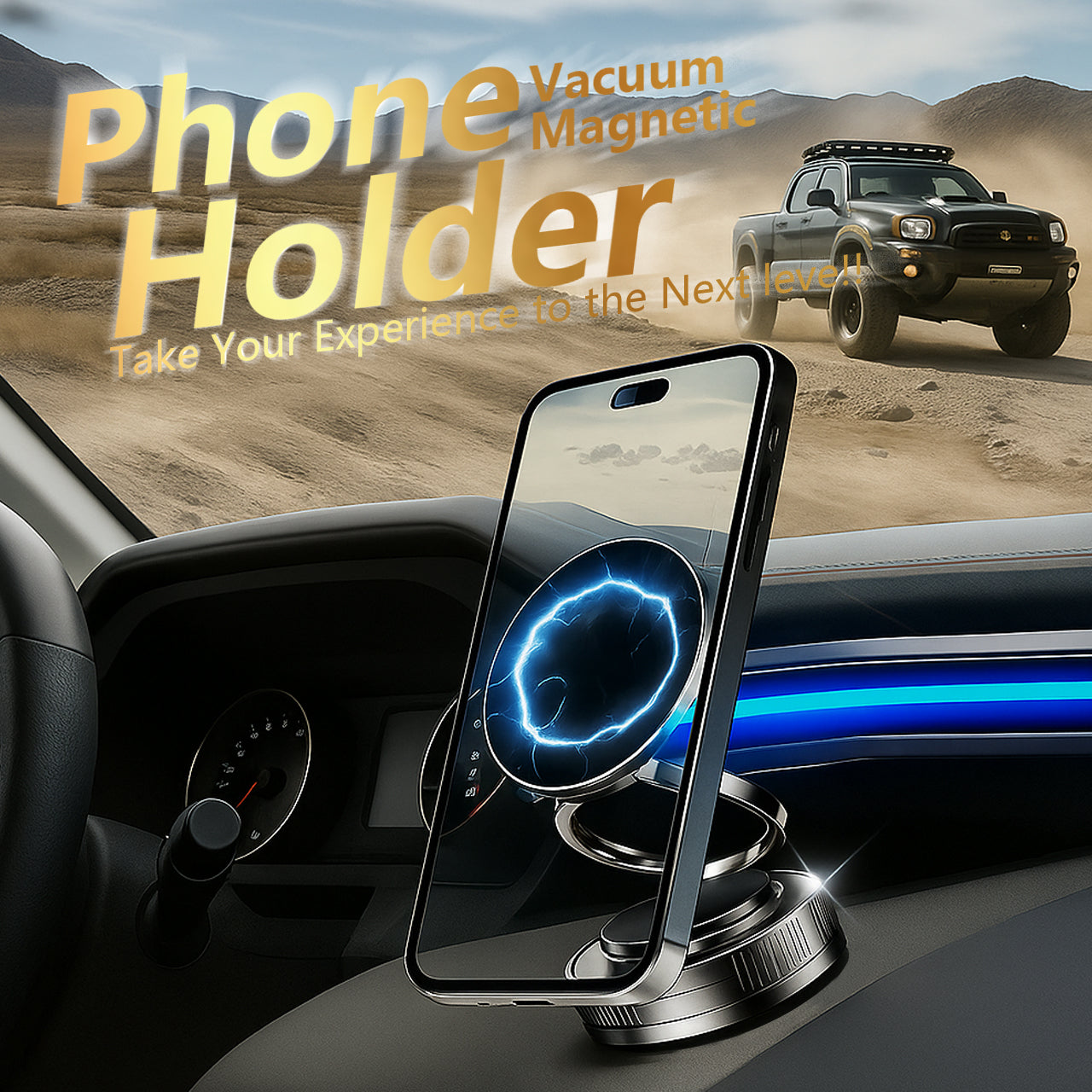 🔥Hot Sale 🔥Magnetic Phone Stand, 🔄360° Fordable and Retractable The Ultimate Viewing Companion🚗📱