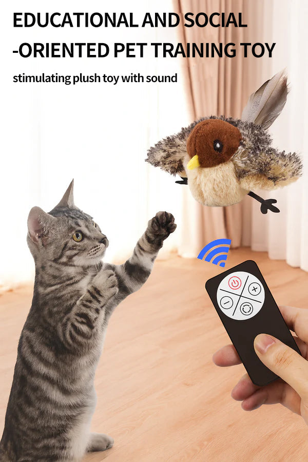 Pawzioo™ Interactive Chirping Bird Cat Toy🐾 - The Purrfect Feathered Playmate