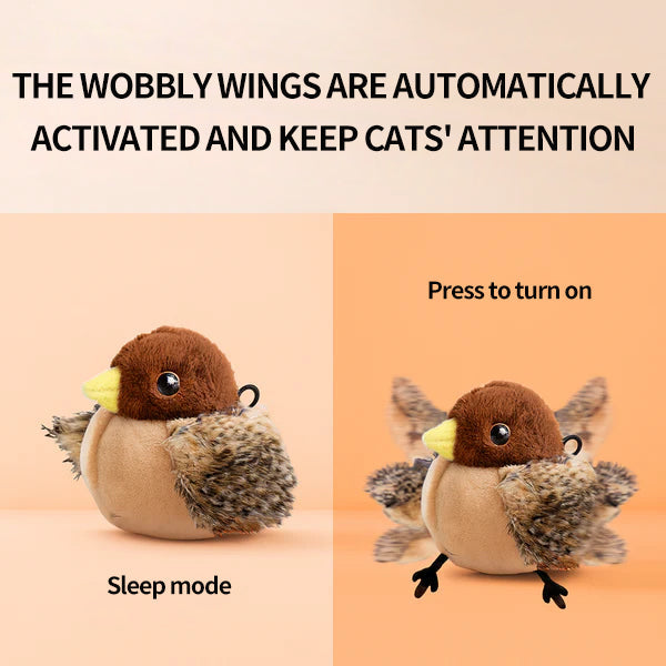 Pawzioo™ Interactive Chirping Bird Cat Toy🐾 - The Purrfect Feathered Playmate