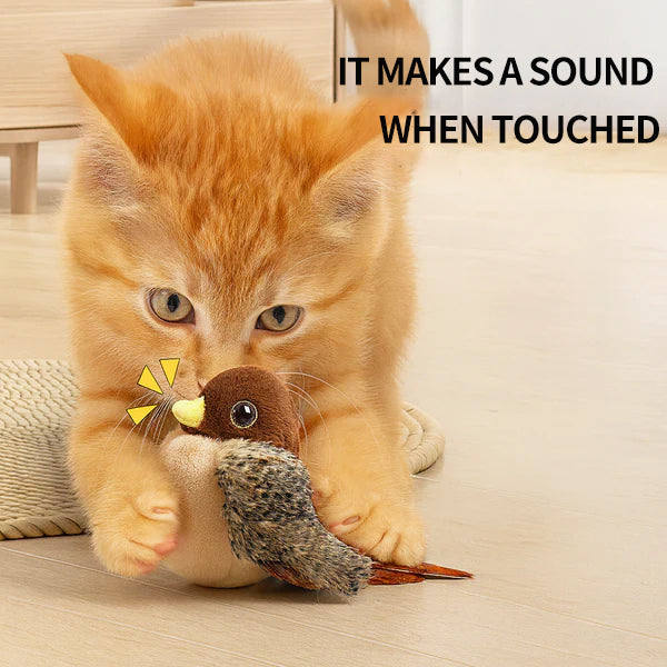 Pawzioo™ Interactive Chirping Bird Cat Toy🐾 - The Purrfect Feathered Playmate