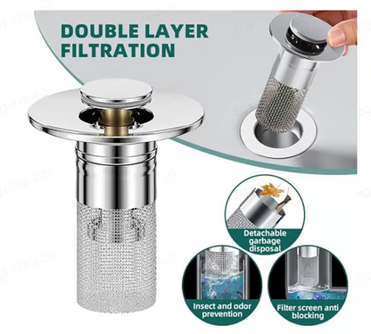 🏆Last Day Promotion 49% OFF🏆Pop Up Sink Drain Strainer----🛀Removes odors and prevents blockages