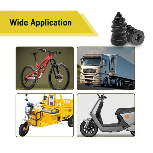 🔩60PCS Tire Repair Rubber Nails Kit with 2 Sizes + Free Screwdriver Included