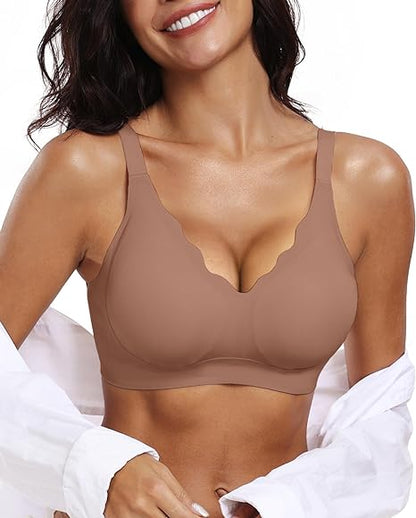 NESLEMY®Scalloped Wireless Push Up Bra