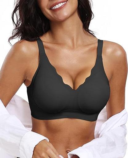 NESLEMY®Scalloped Wireless Push Up Bra