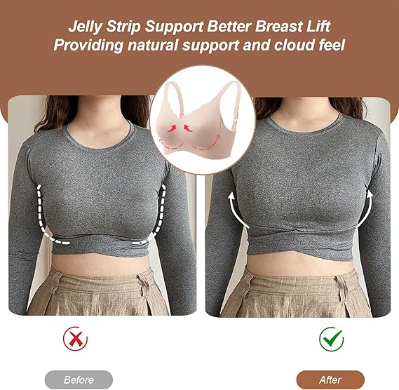 NESLEMY®Scalloped Wireless Push Up Bra