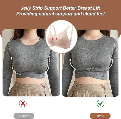 NESLEMY®Scalloped Wireless Push Up Bra