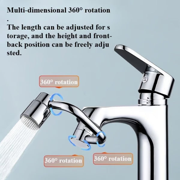 Rotatable Faucet Aerator Extension - for Effortless