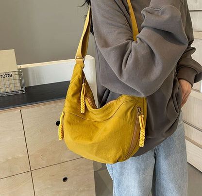 🌟Women's Fashion Plain Color Nylon Crossbody Bag