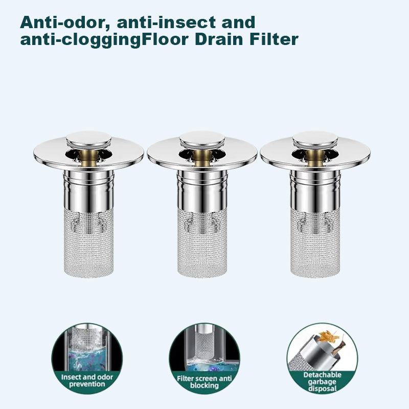 🏆Last Day Promotion 49% OFF🏆Pop Up Sink Drain Strainer----🛀Removes odors and prevents blockages