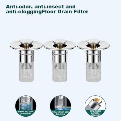 🏆Last Day Promotion 49% OFF🏆Pop Up Sink Drain Strainer----🛀Removes odors and prevents blockages